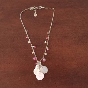 Light pink and shell necklace